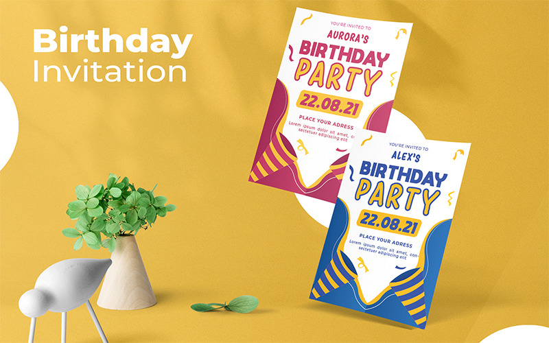 Birthday Party Alex - Invitation Template Corporate Identity
