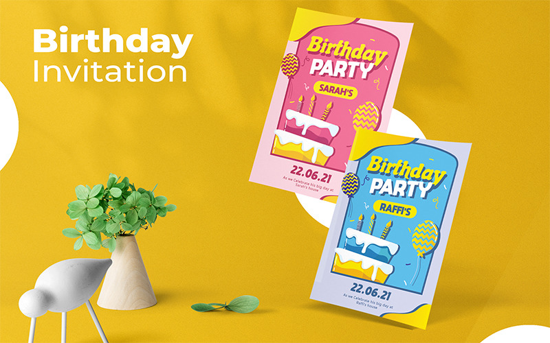 Birthday Party Raffi - Invitation Template Corporate Identity