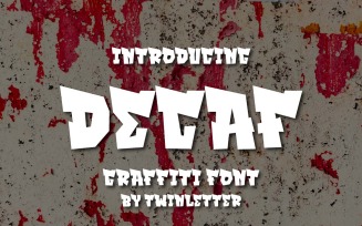 DECAF - Display Graffiti Style Font