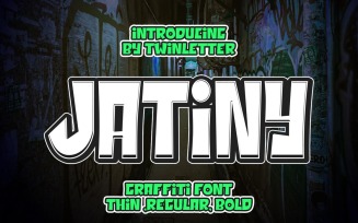 Jatiny Graffiti Display Font