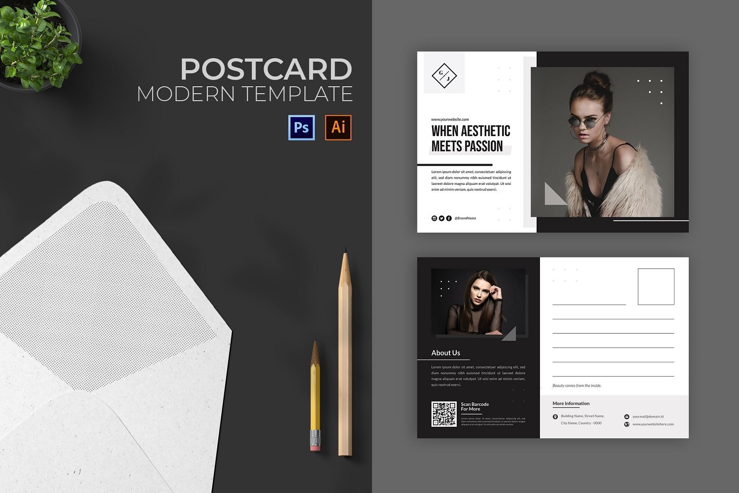 Kit Graphique #209959 Aesthetic Mode Divers Modles Web - Logo template Preview