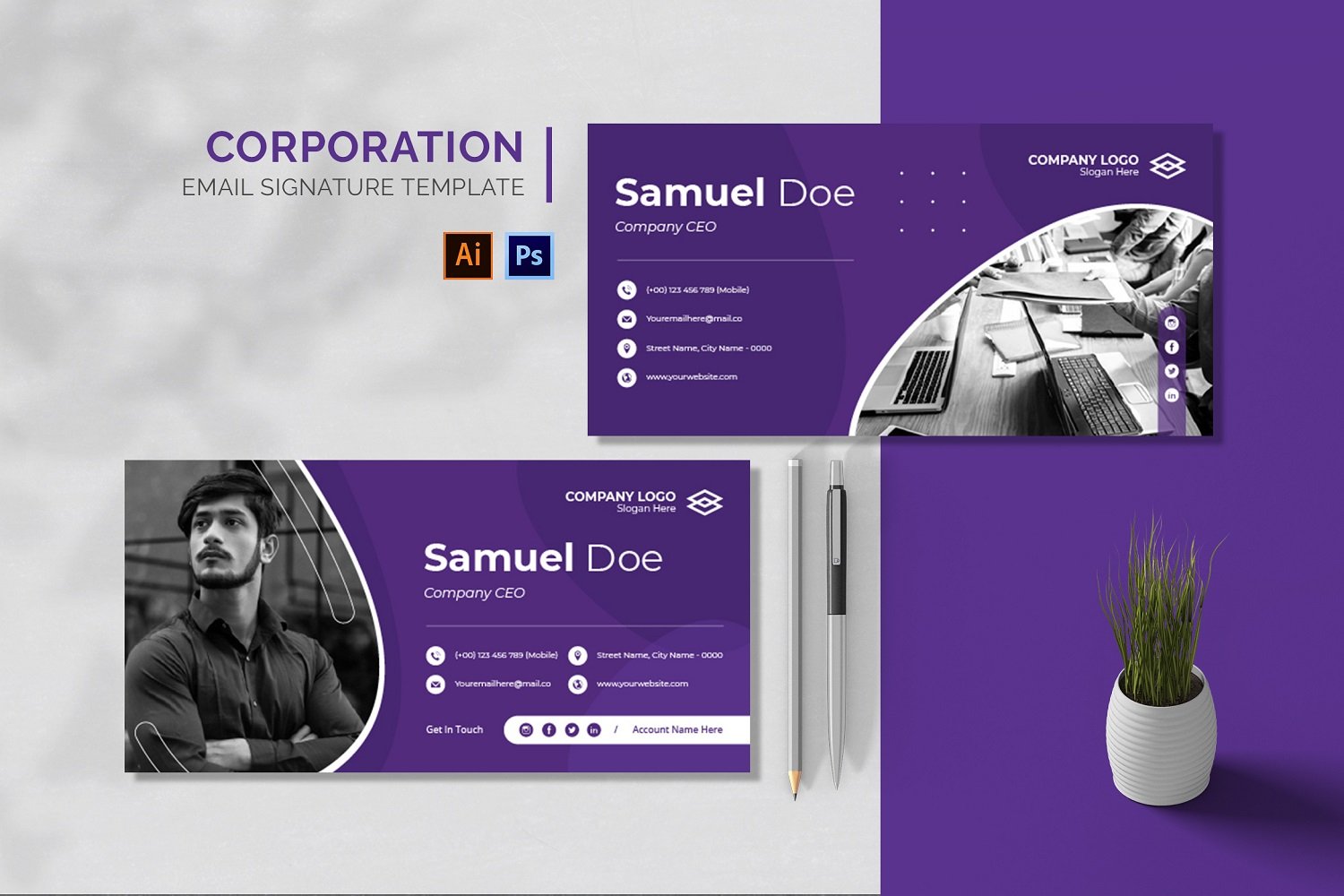 Template #209993 Signature Business Webdesign Template - Logo template Preview