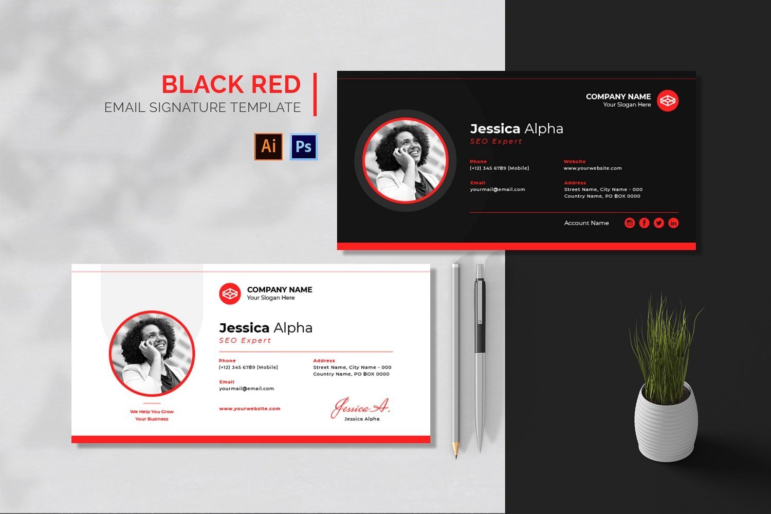 Template #209994 Signature Business Webdesign Template - Logo template Preview