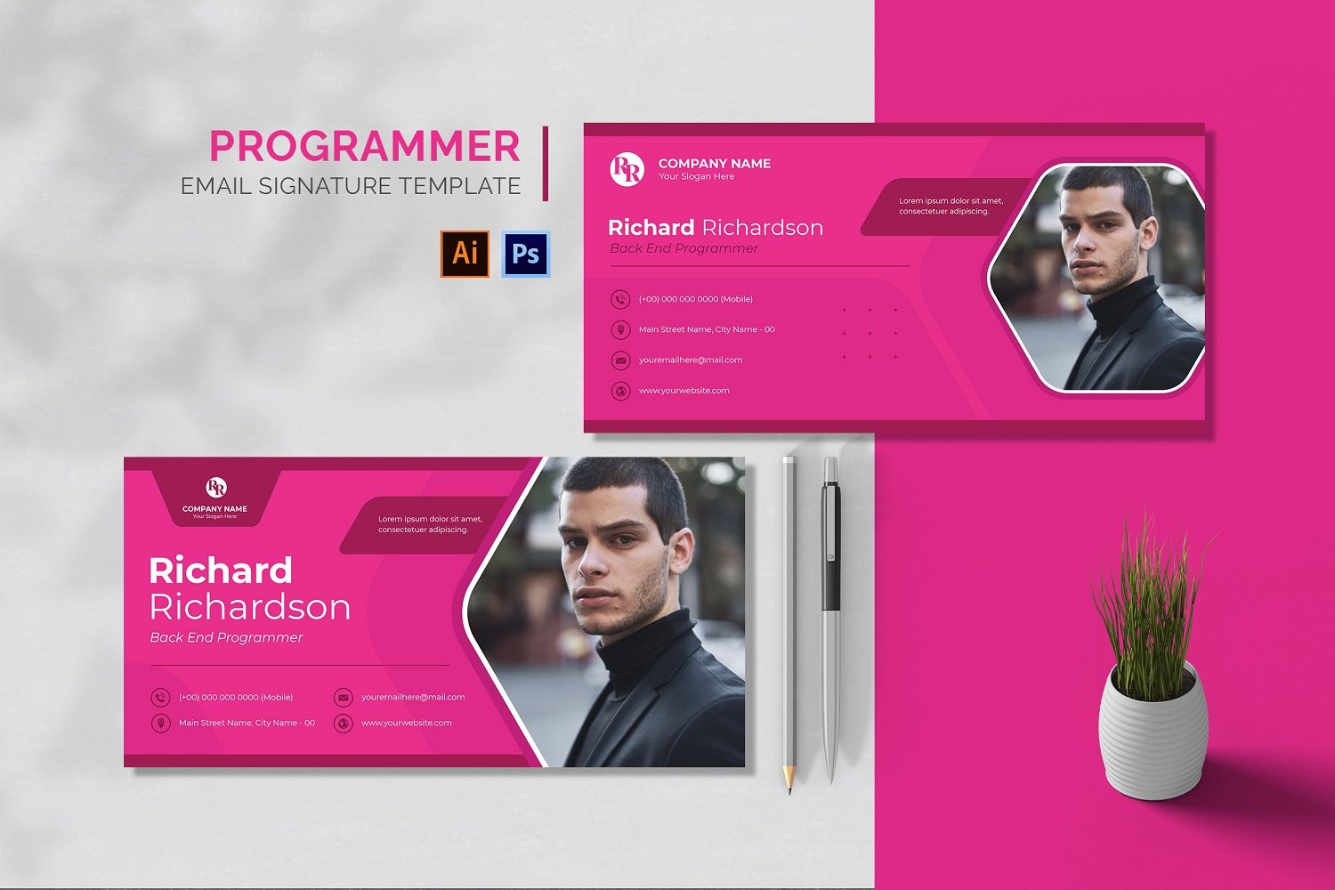 Template #209995 Signature Business Webdesign Template - Logo template Preview