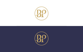 BP Letter Business Logo Design Vector Template or PB Circle Logo Design