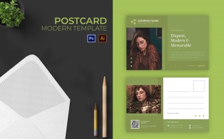Fashionate Post Card Print Template