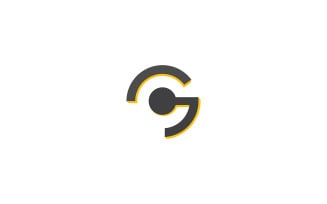 G Letter Circle Logo Design Vector or GC Logo Design Vector Template