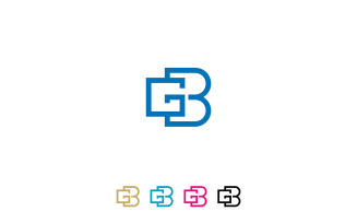 GB Logo Design Vector Template