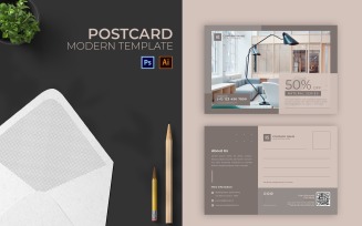 HS Furniture Post Card Print Template