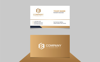 Professional Business Card Template Design or Stationery Design Name Card Vector