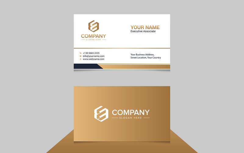Professional Business Card Template Design or Stationery Design Name Card Vector Logo Template