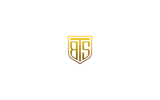 TBS or BTS Letter Logo Design Vector Template