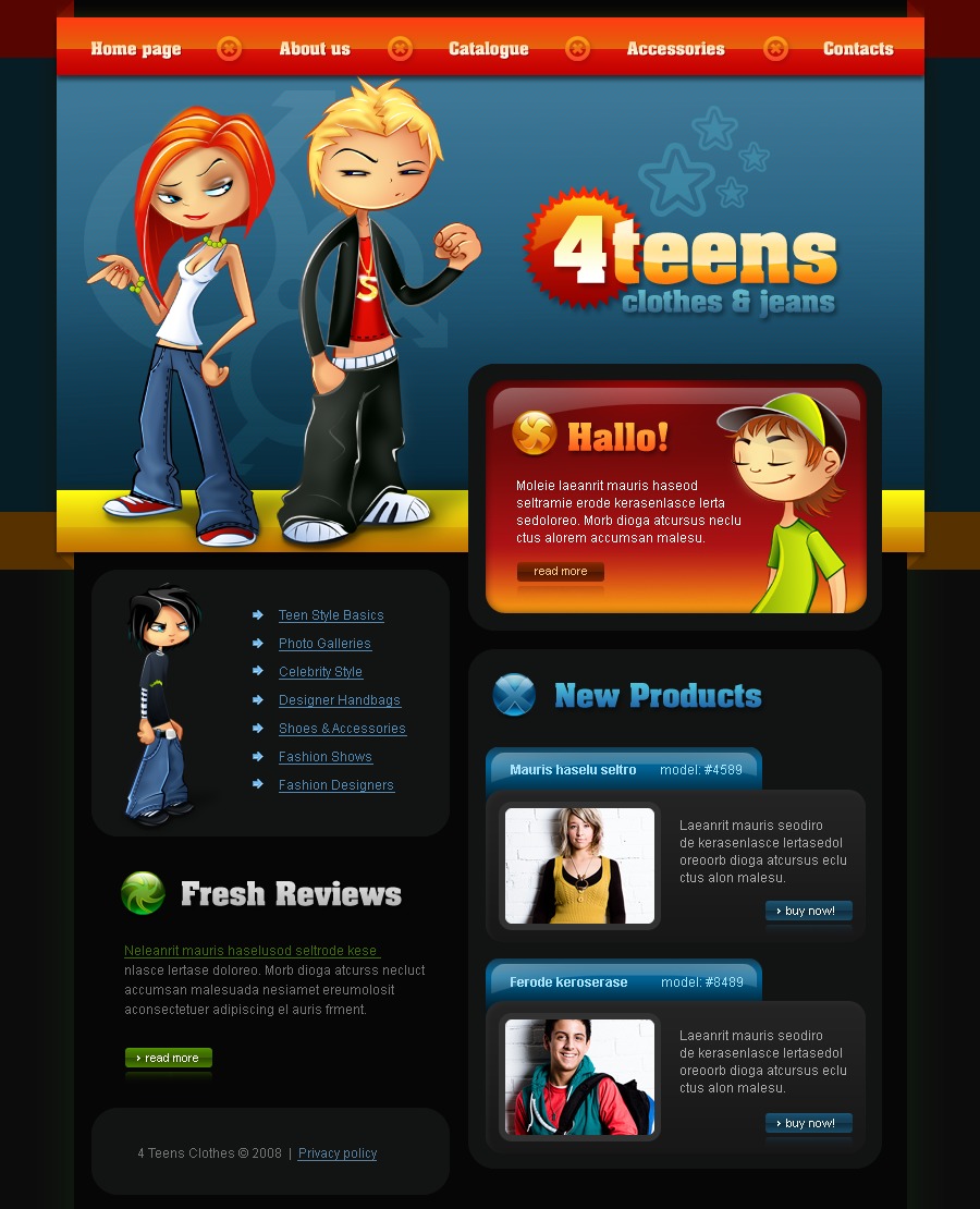 Apparel Website Templates Free Download