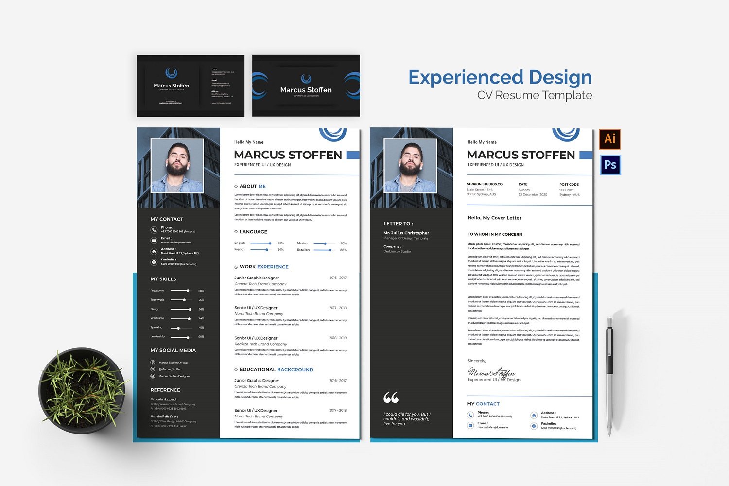 Kit Graphique #210000 Resume Cv Divers Modles Web - Logo template Preview