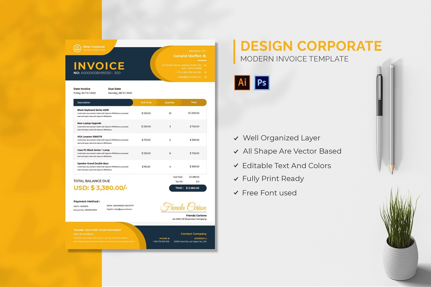 Kit Graphique #210052 Invoice Taxes Divers Modles Web - Logo template Preview