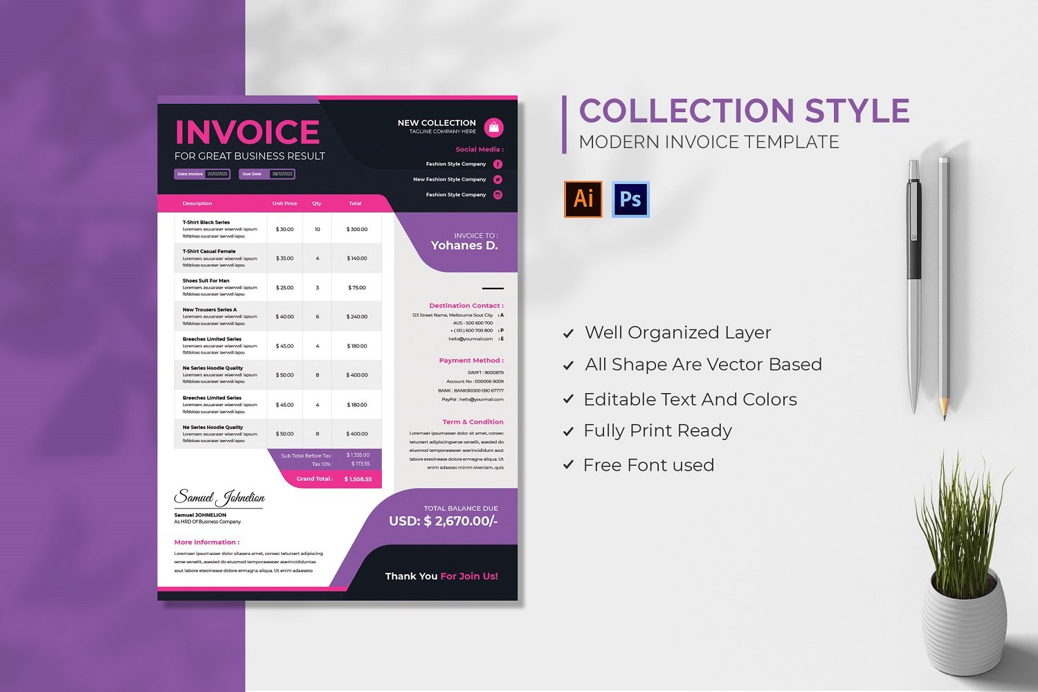 Template #210062 Invoice Accounting Webdesign Template - Logo template Preview