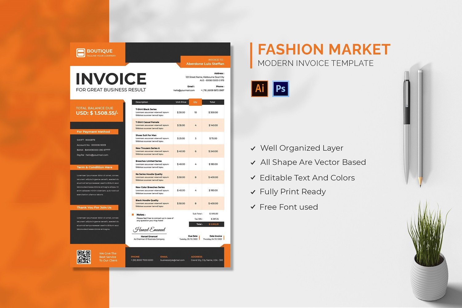 Template #210067 Invoice Accounting Webdesign Template - Logo template Preview