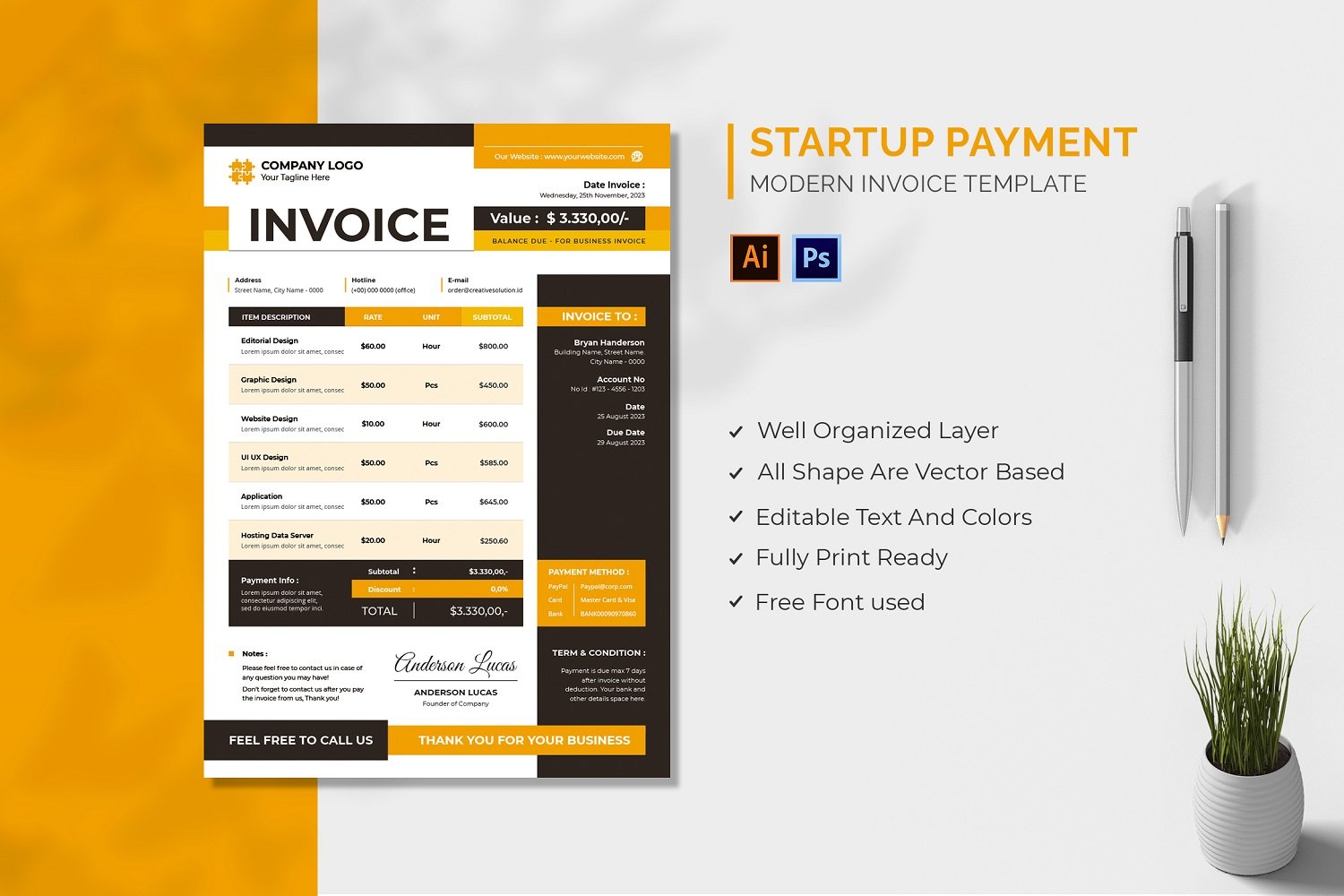 Kit Graphique #210074 Invoice Taxes Divers Modles Web - Logo template Preview