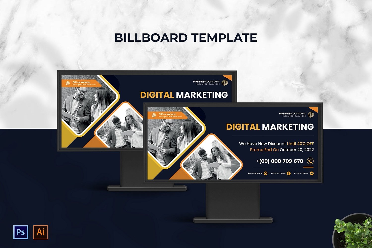 Template #210088 Outdoor Billboard Webdesign Template - Logo template Preview