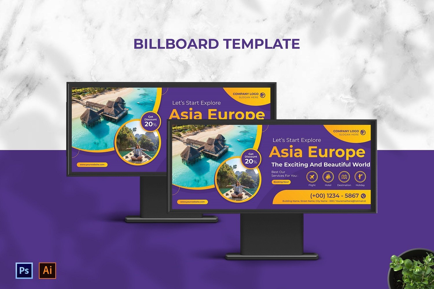 Template #210090 Outdoor Billboard Webdesign Template - Logo template Preview