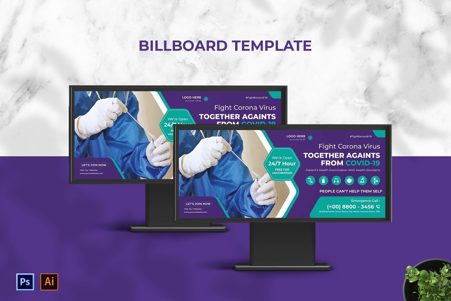 Template #210094 Outdoor Billboard Webdesign Template - Logo template Preview