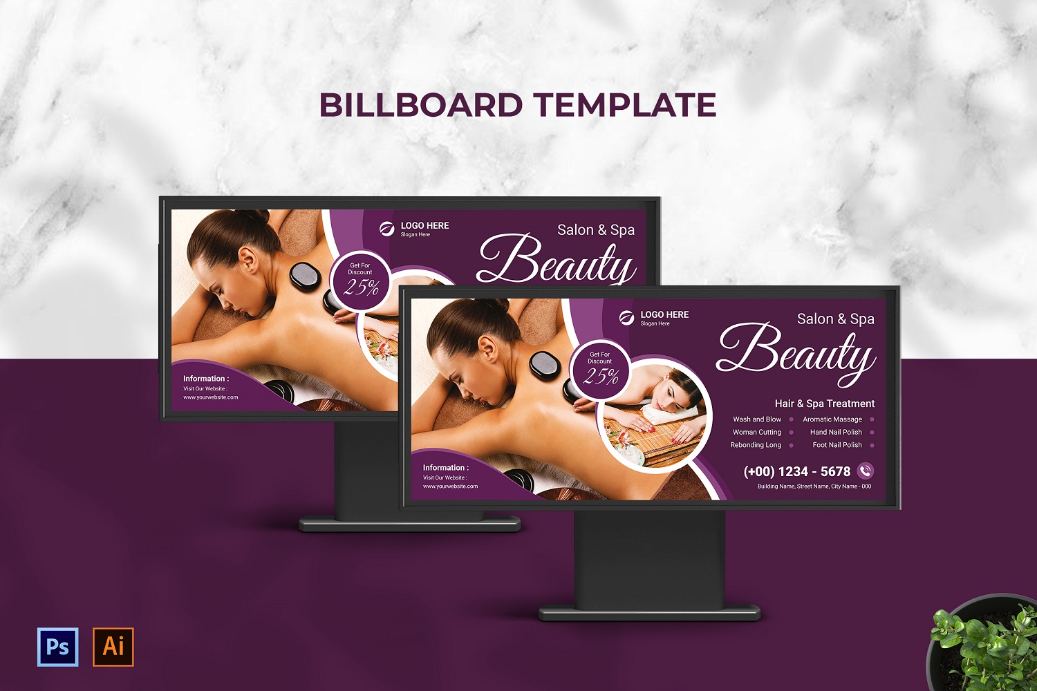 Template #210096 Outdoor Billboard Webdesign Template - Logo template Preview