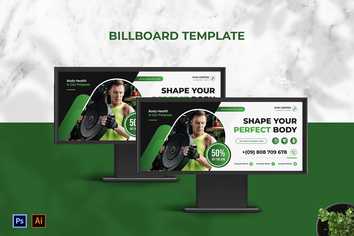 Template #210099 Outdoor Billboard Webdesign Template - Logo template Preview