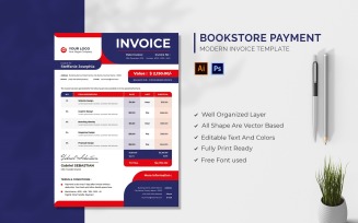 Bookstore Payment Invoice