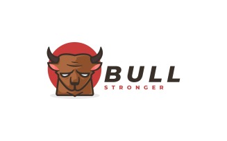 Bull Simple Mascot Logo Style
