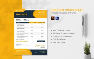 Design Corporate Invoice Template