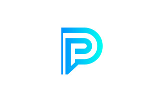 DP Letter Logo Design Vector Business Template