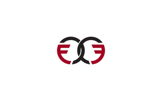FF Logo Design Vector Template or F & F Letter Logo Design Business Template