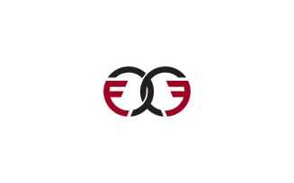 FF Logo Design Vector Template or F & F Letter Logo Design Business Template