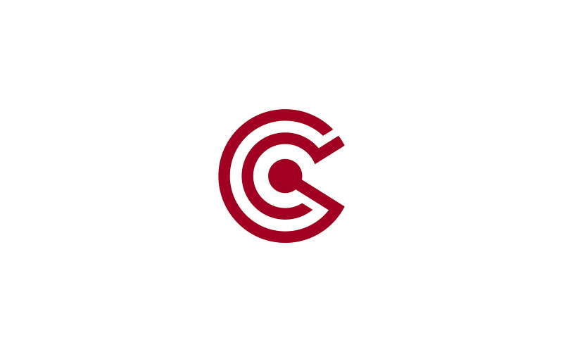 GC Letter Logo or CG Letter Logo Design Vector Logo Template
