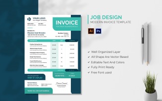 Job Design Invoice Template
