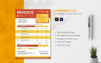 Member Tax Invoice Template