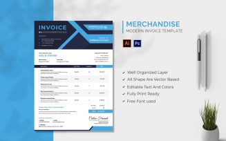 Merchandise Invoice Template