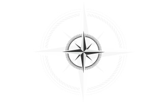 Nautical Antique Compass Logo Design