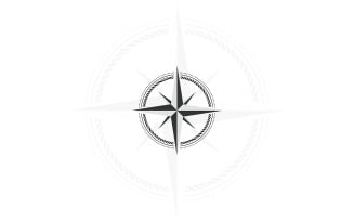 Nautical Antique Compass Logo Design