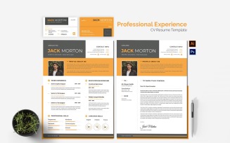 Professional Experience CV Resume Set