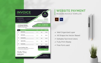 Website Payment Invoice Template