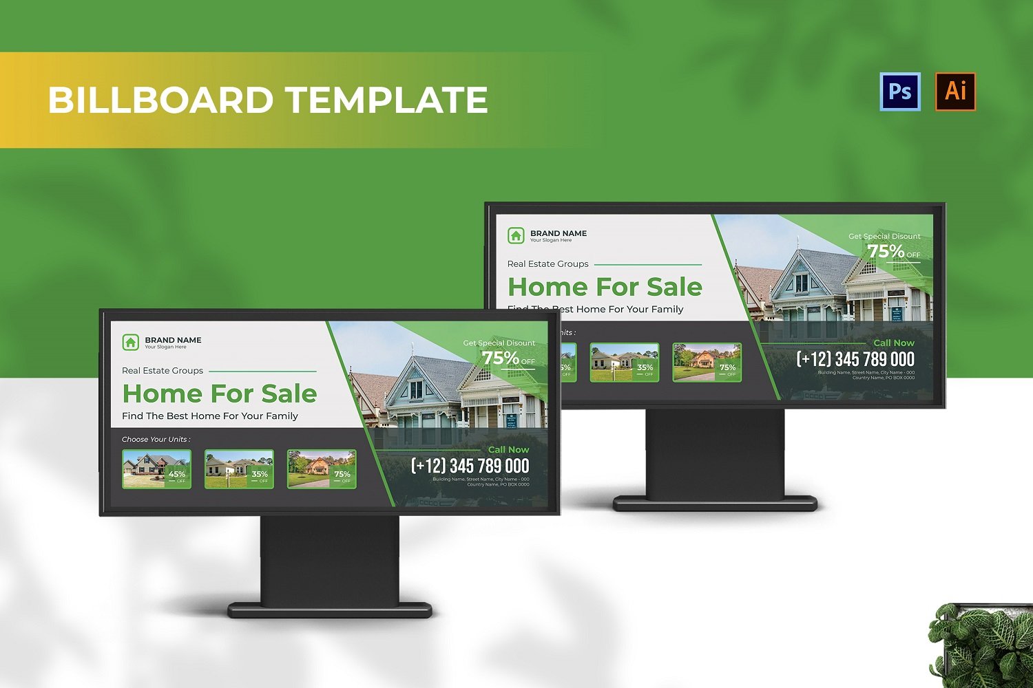 Template #210102 Outdoor Billboard Webdesign Template - Logo template Preview