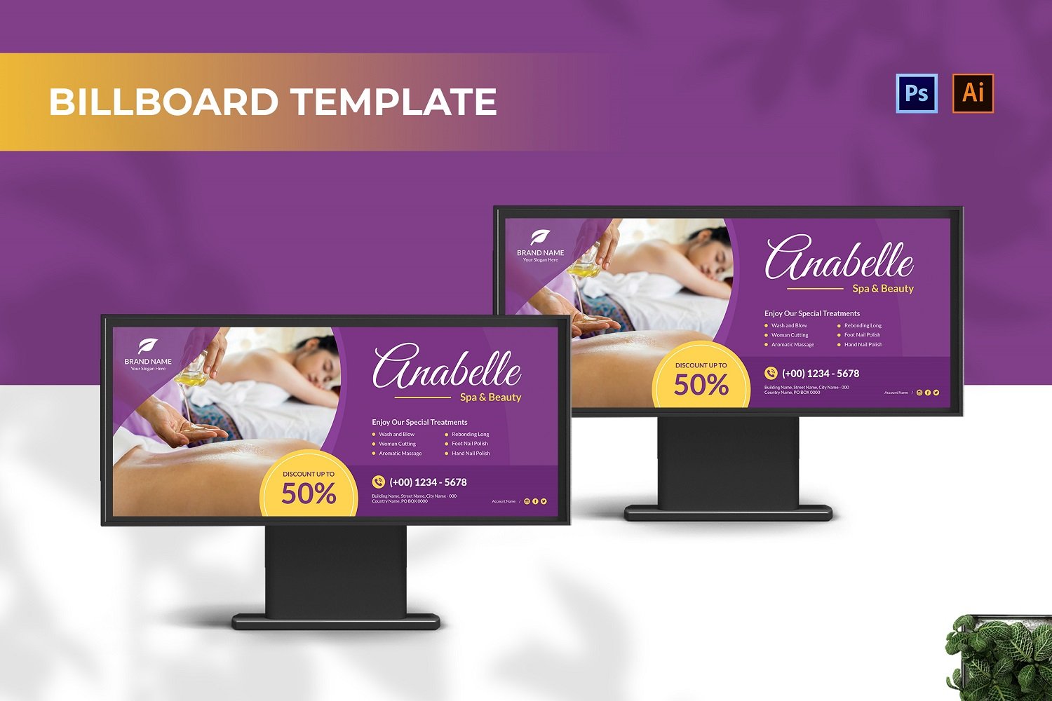 Template #210104 Outdoor Billboard Webdesign Template - Logo template Preview