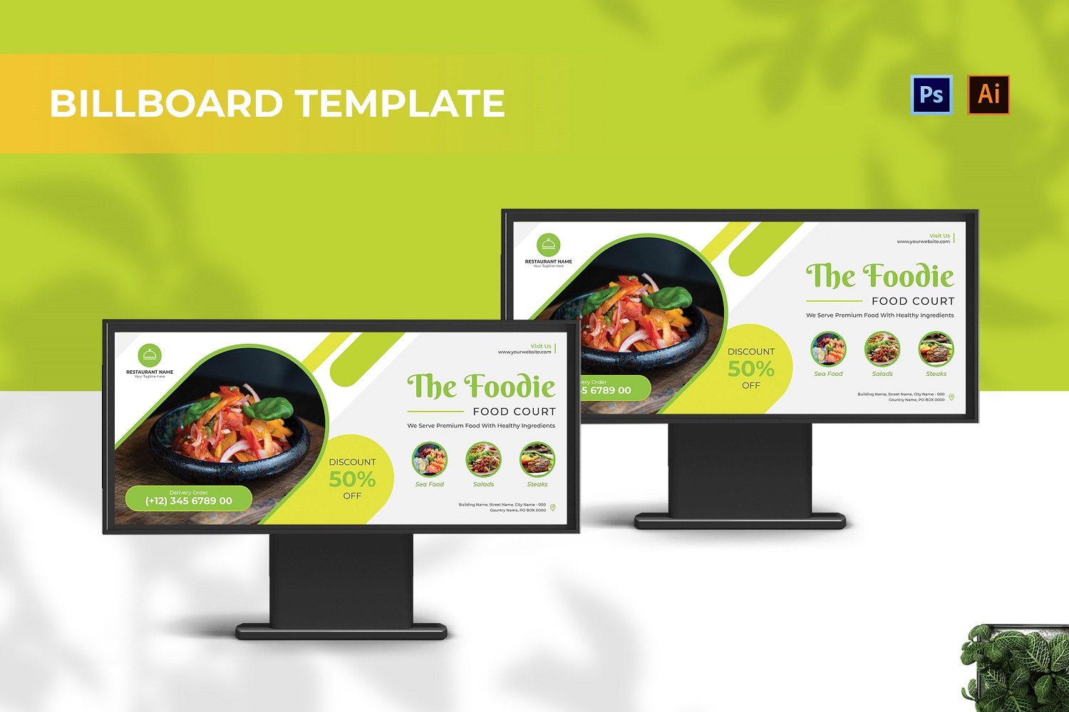 Template #210109 Outdoor Billboard Webdesign Template - Logo template Preview