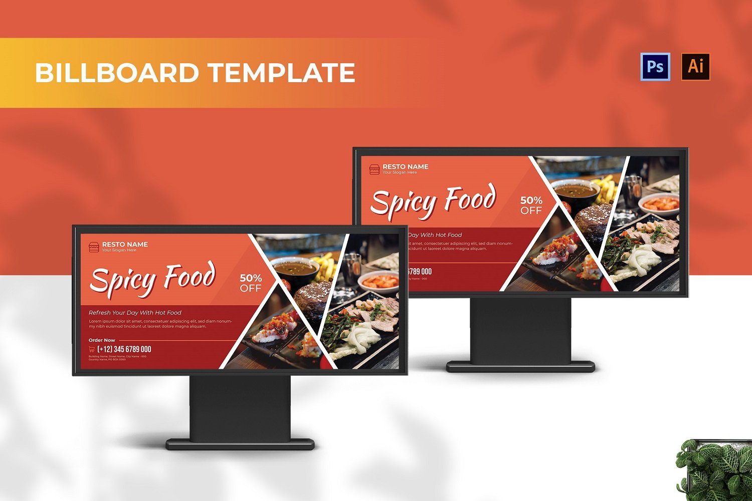 Template #210113 Outdoor Billboard Webdesign Template - Logo template Preview