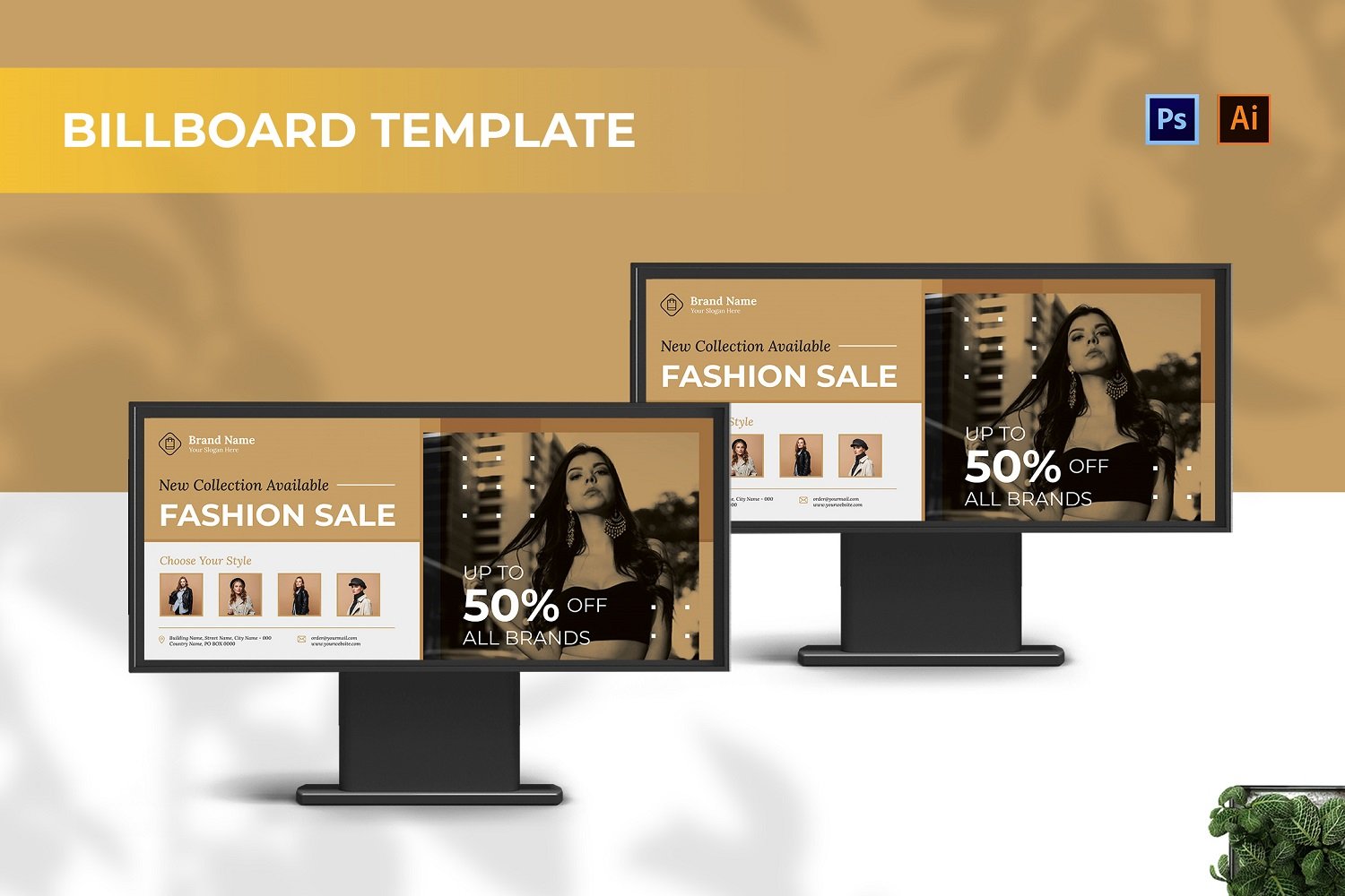 Template #210114 Outdoor Billboard Webdesign Template - Logo template Preview