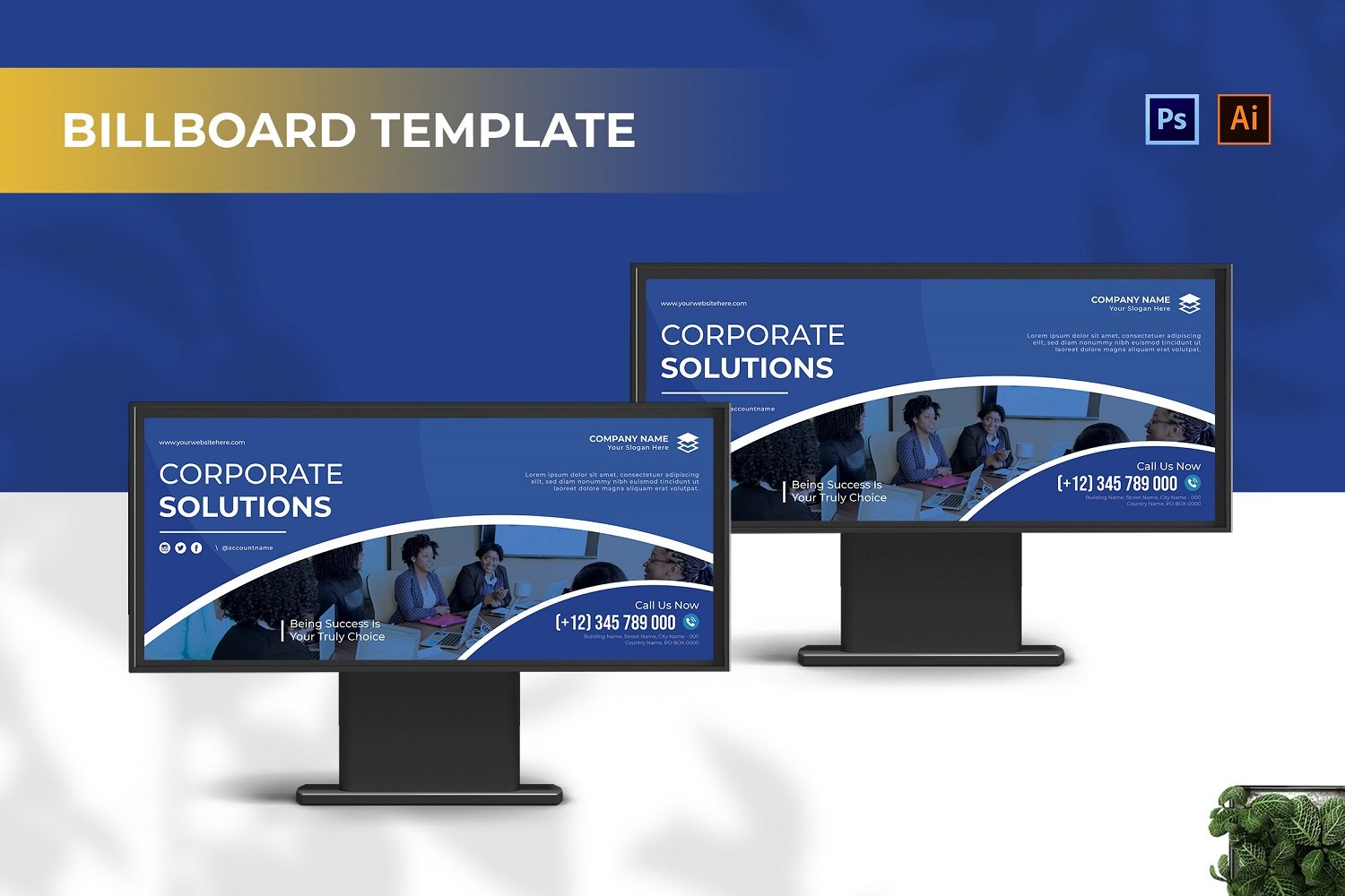 Template #210116 Outdoor Billboard Webdesign Template - Logo template Preview