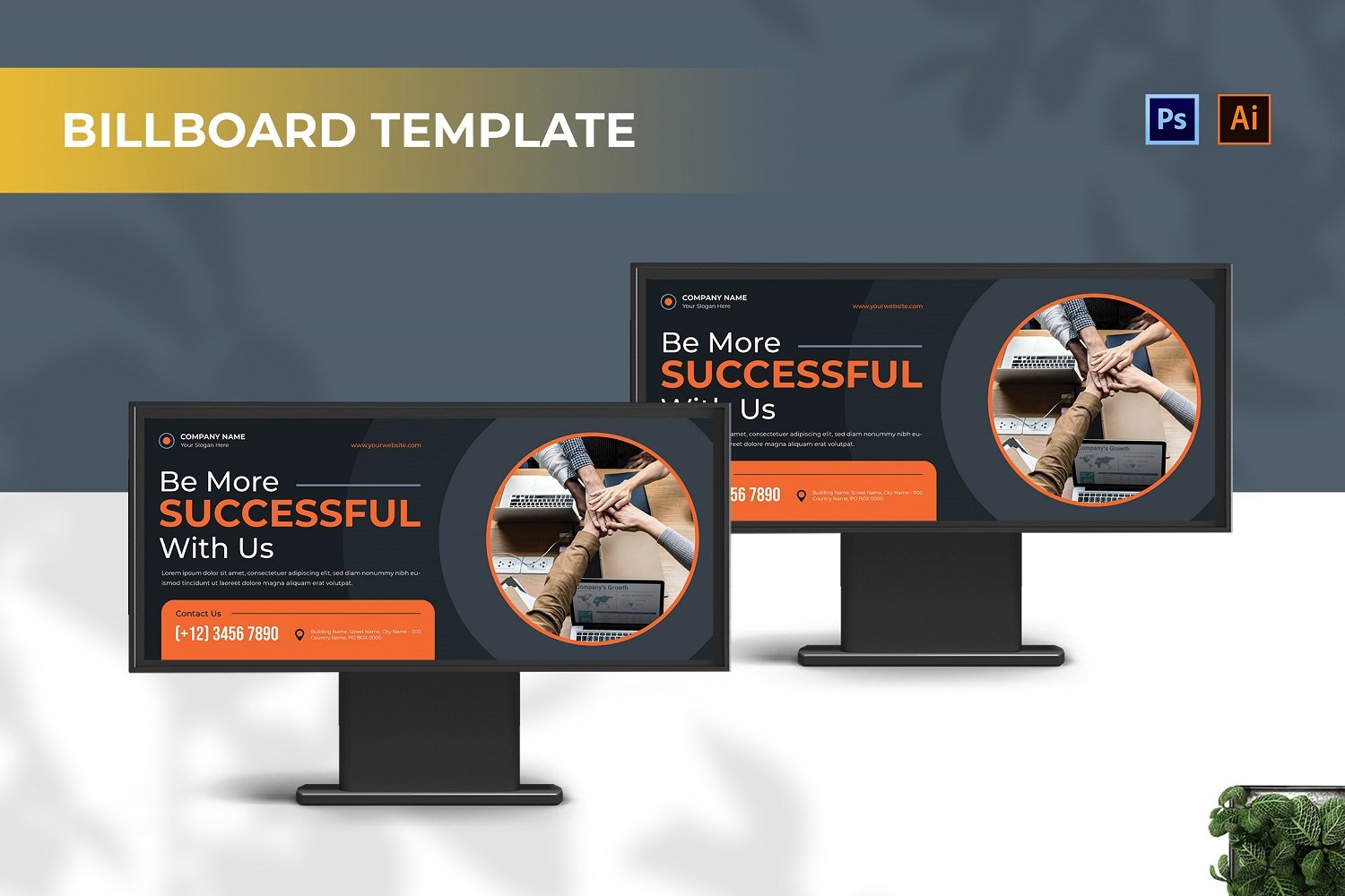 Template #210118 Outdoor Billboard Webdesign Template - Logo template Preview