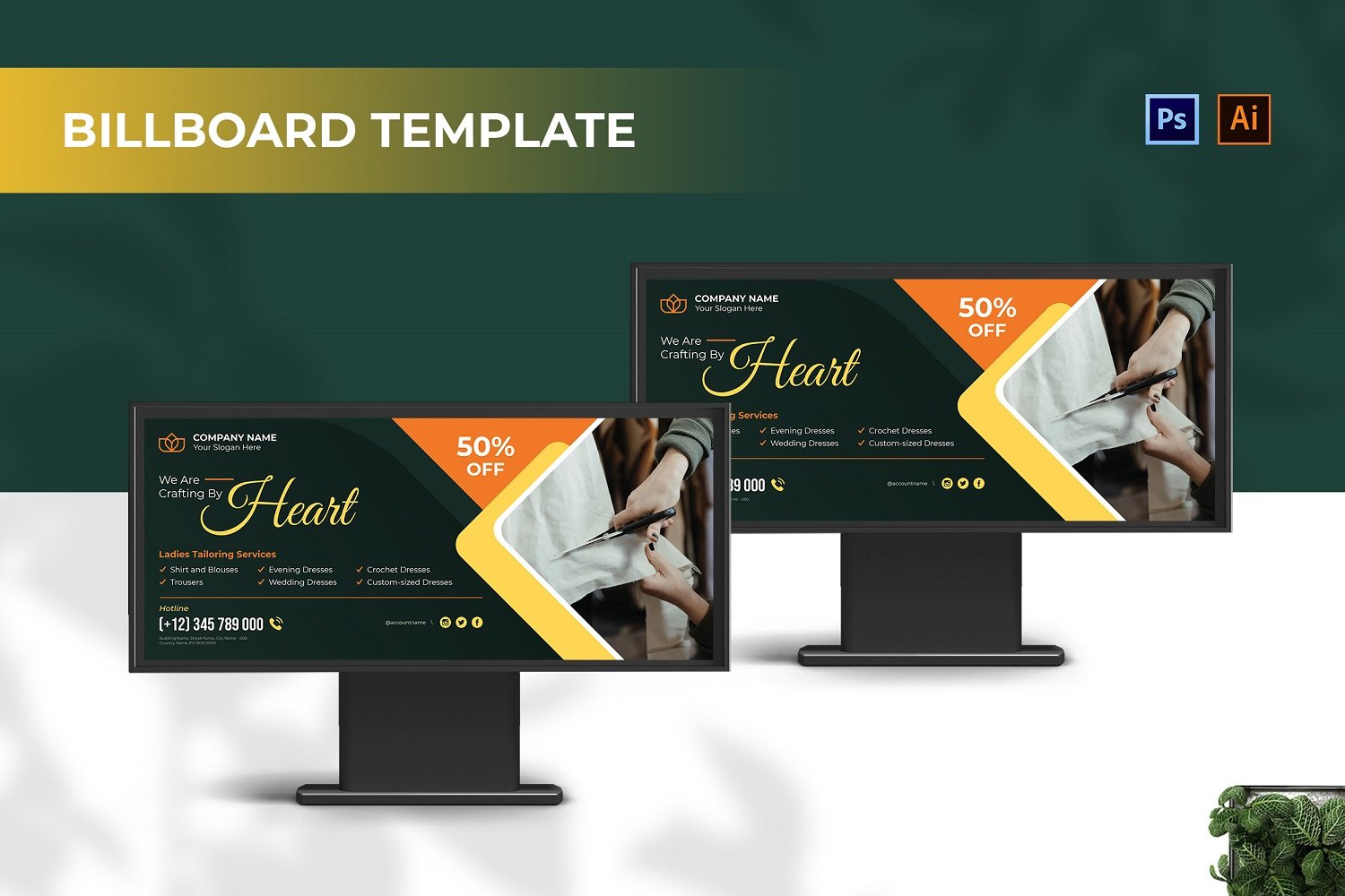 Template #210120 Outdoor Billboard Webdesign Template - Logo template Preview