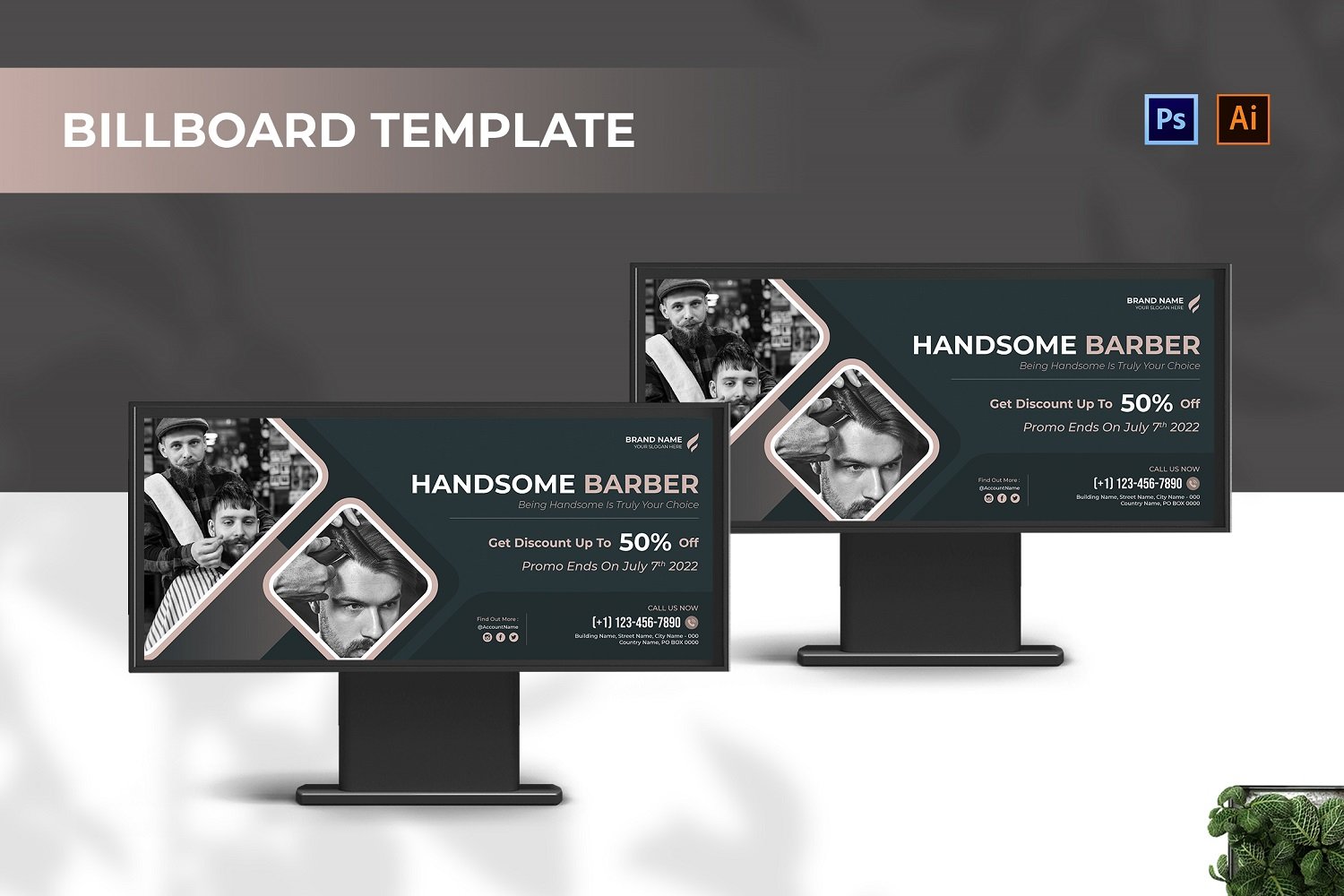 Template #210121 Outdoor Billboard Webdesign Template - Logo template Preview